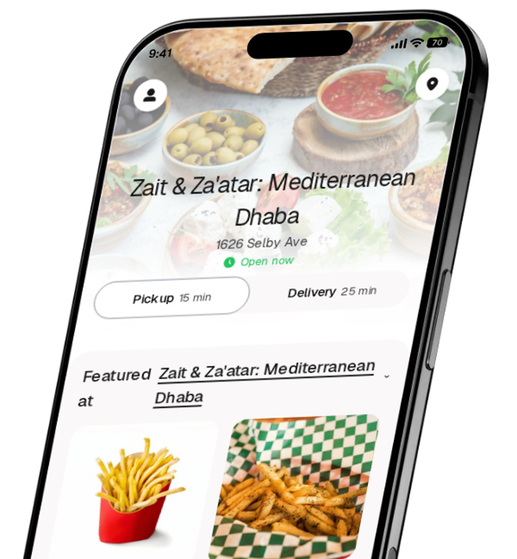Zait & Za'atar: Mediterranean Dhaba app preview