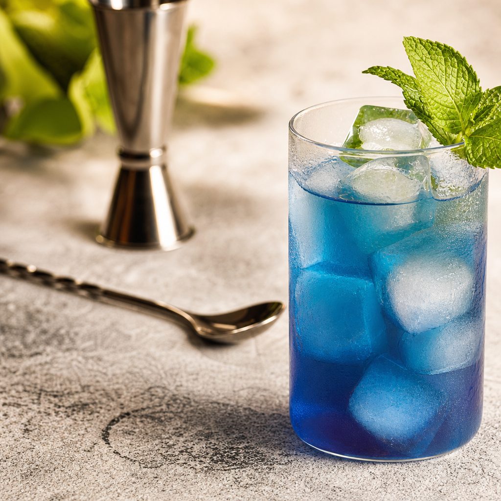 Blue Lagoon Mojito.