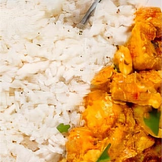 Butter Chicken and White Rice